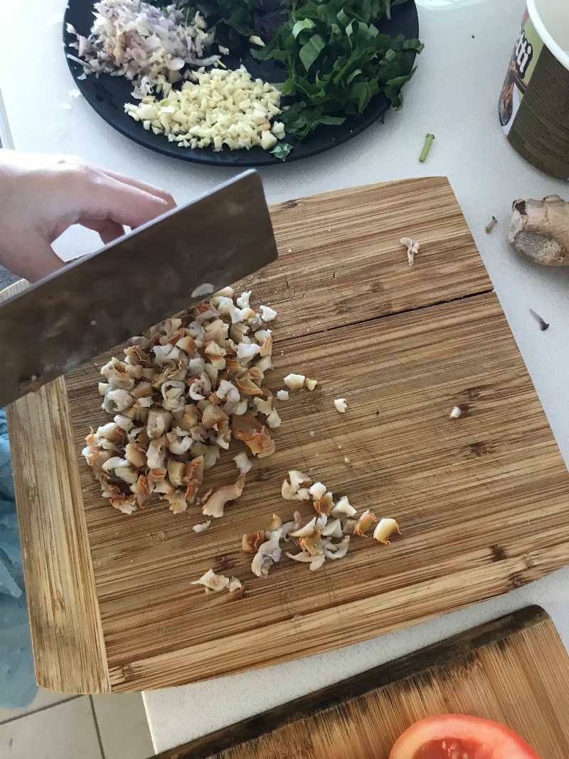 Cách làm món bún ốc đậu chả sụn 