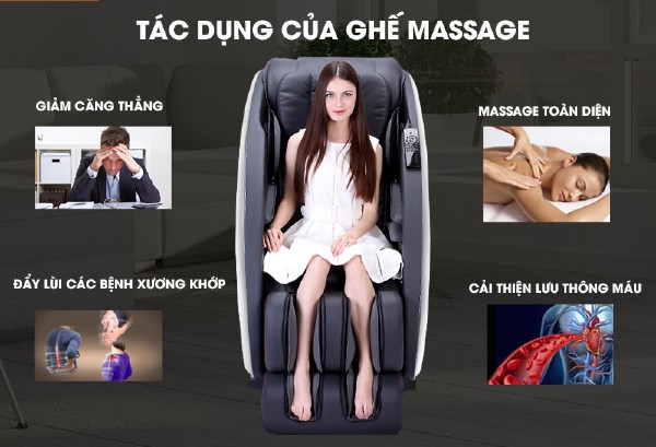 công dụng của ghế massage toàn thân chính hãng